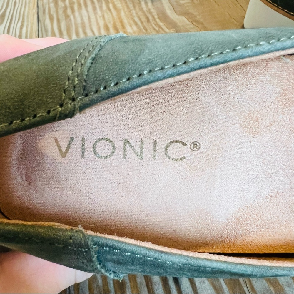 NEW VIONIC Teagan Green Lace Up Loafers - Picture 6 of 7